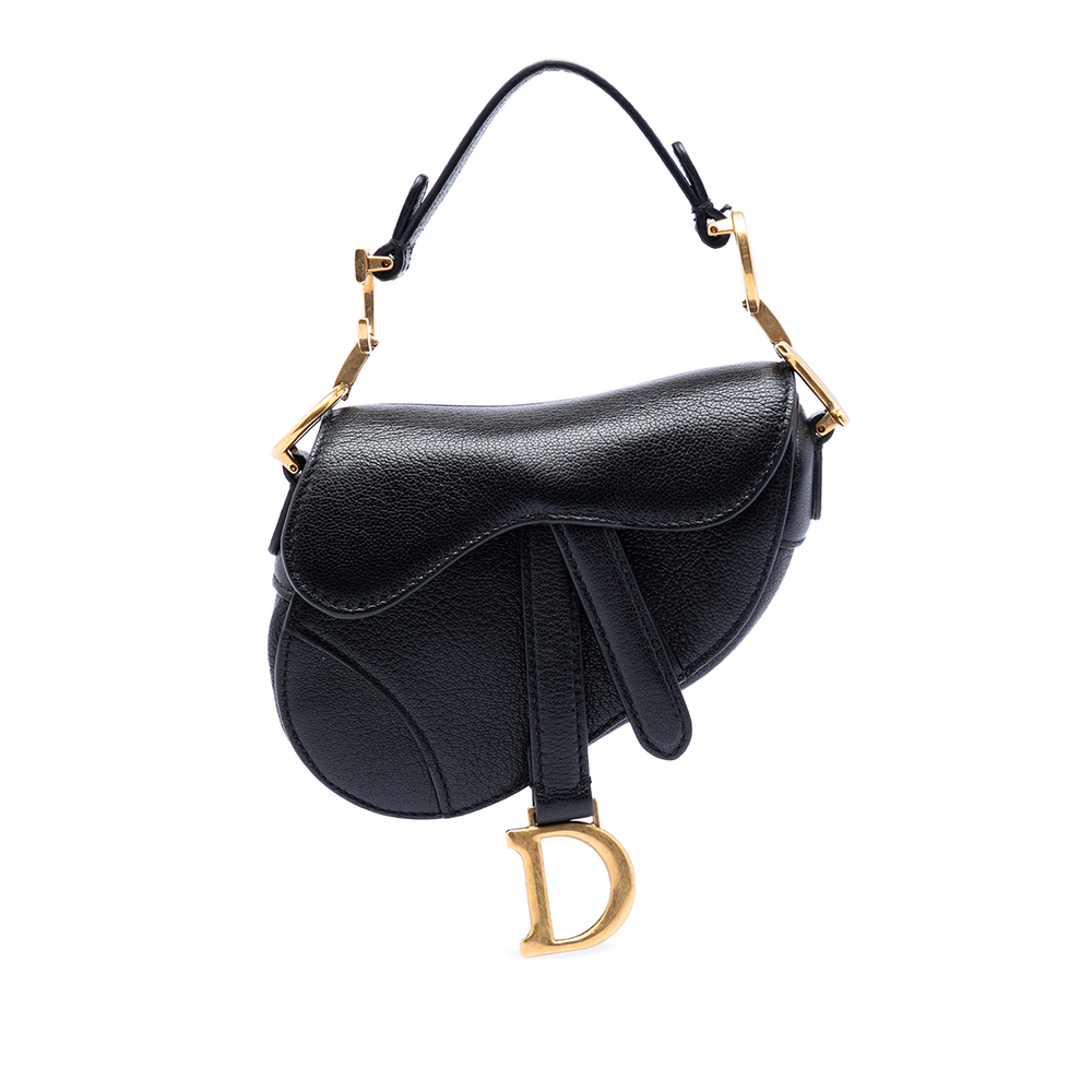 Pre-Loved Dior Micro Goatskin Saddle Bag